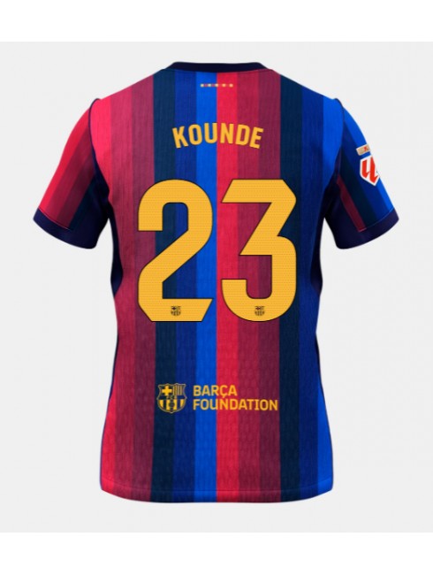 Muži Futbalové oblečenie Barcelona Jules Kounde #23 2026-27 Krátky Rukáv - Domáci Muži Futbalové oblečenie Barcelona Jules Kounde #23 2026-27 Krátky Rukáv - Domáci